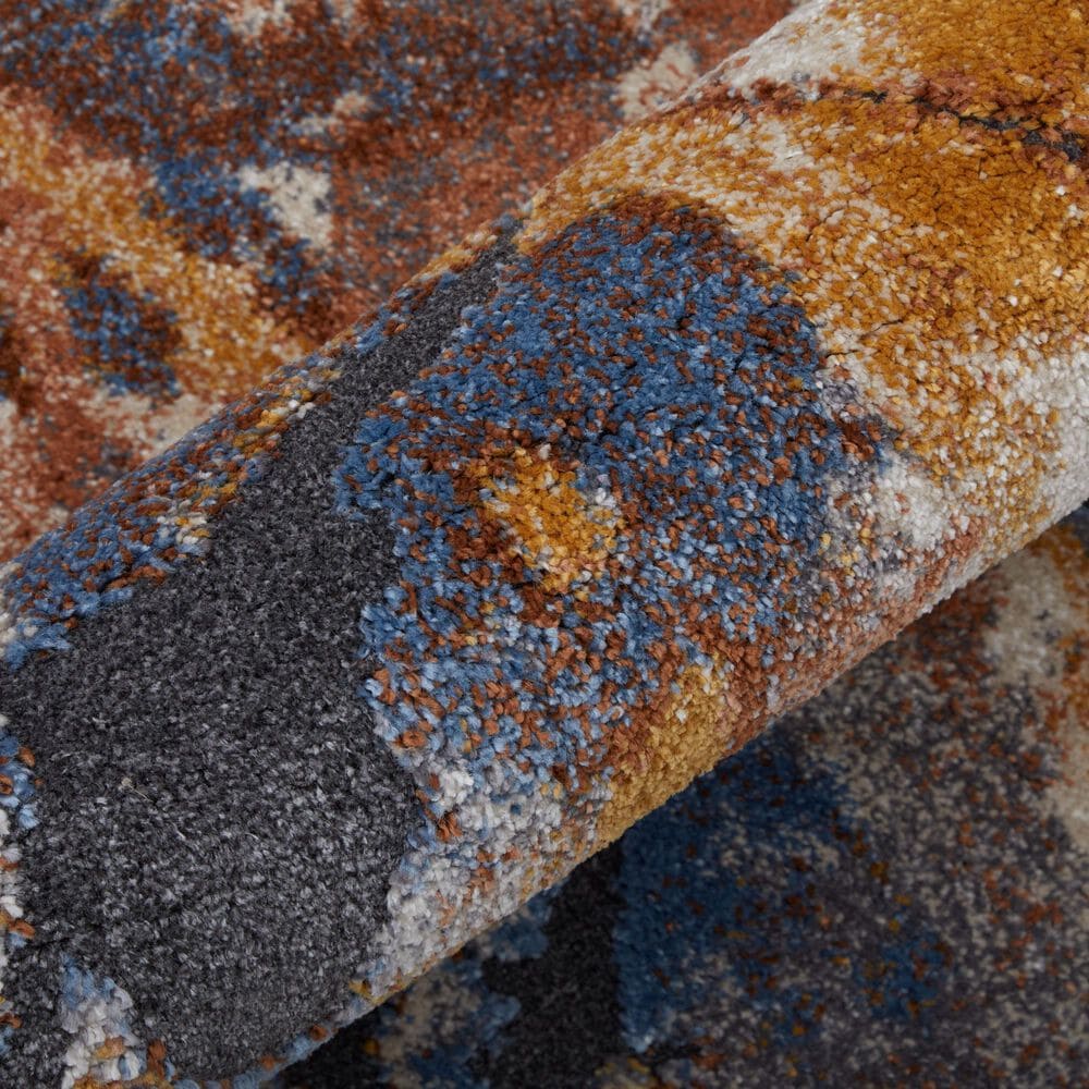 Feizy Gilmore Blue and Multicolor 9' x 12' Area Rug, , large