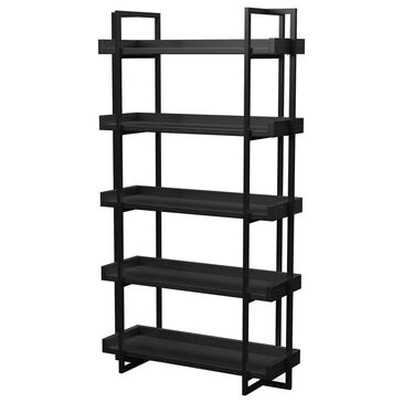 Furniture of America Harmon Ladder Shelf in Black, , large