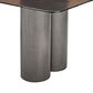 Casabianca Home Luca Dining Table - Smoked Base/Wave Glass, , large