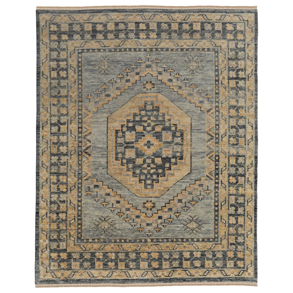 Feizy Fillmore 8" x 10" Blue and Charcoal Area Rug, , large