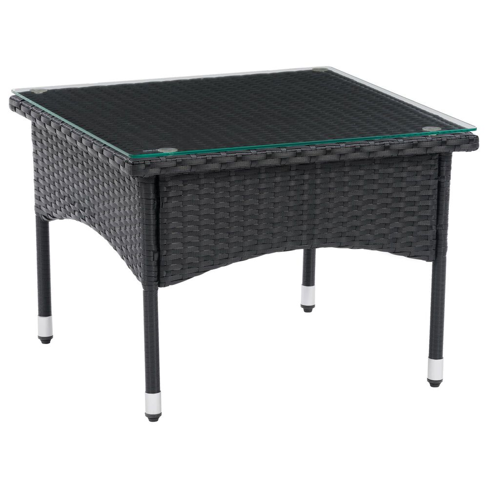 CorLiving Parksville Patio Side Table in Black, , large
