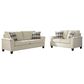 Ashley Abinger Stationary Sofa and Loveseat Set in Natural, , large