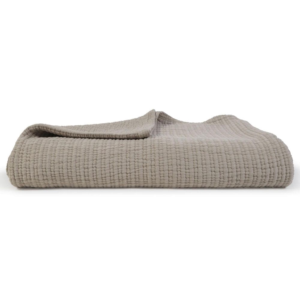 Pom Pom At Home Chatham Queen Matelasse Blanket in Natural, , large