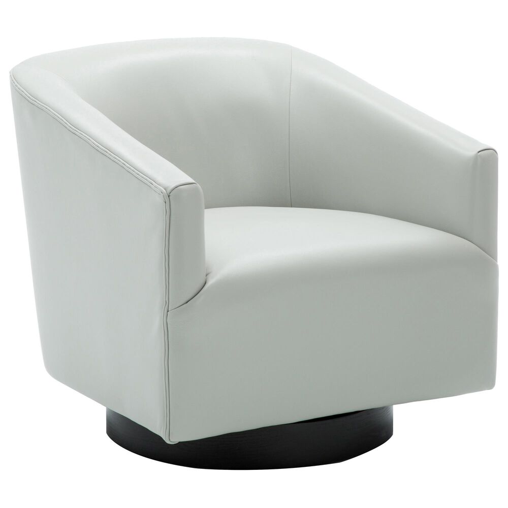 Hearth and Haven Garland Swivel Chair in Dove Grey, , large