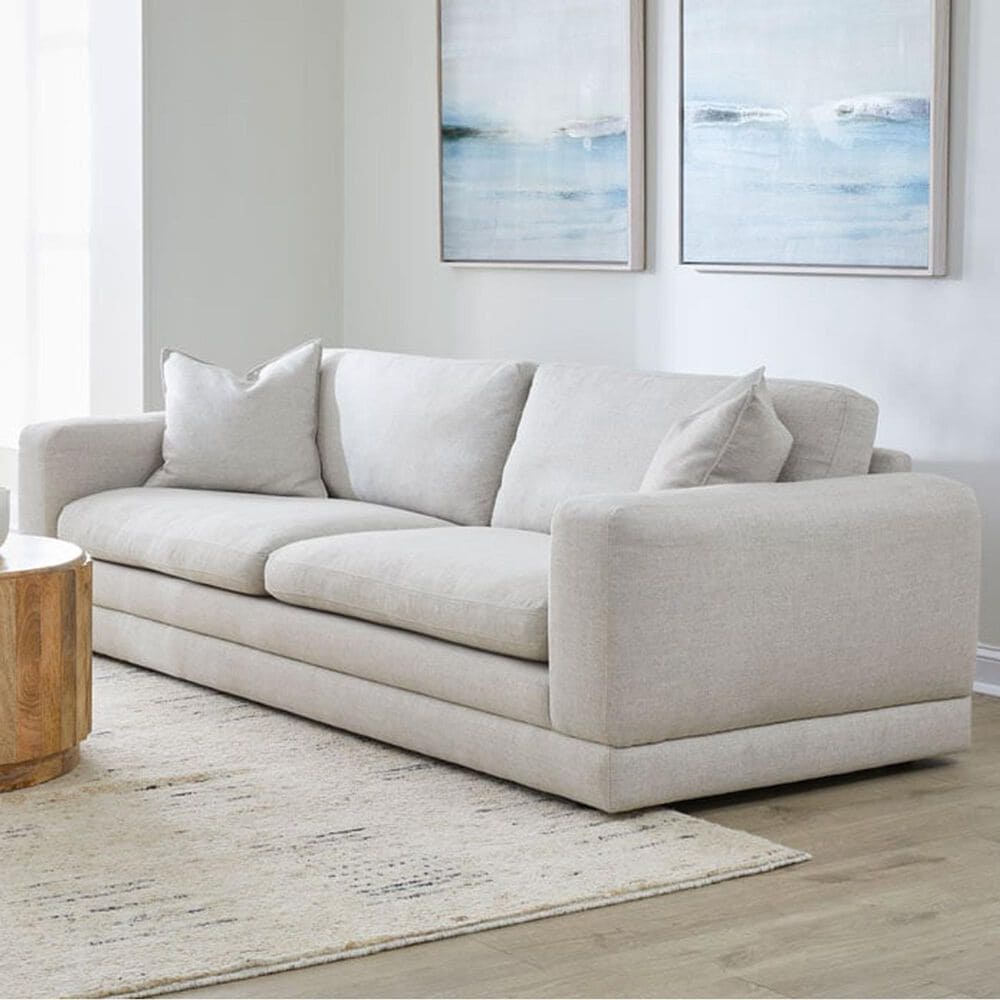 Kuka (Hk) Trade Co Lmt Motion Carmel Stationary Sofa in Pismo Linen, , large