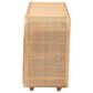 Baxton Studio Evania 3-Door Rattan Storage Cabinet in Natural, , large
