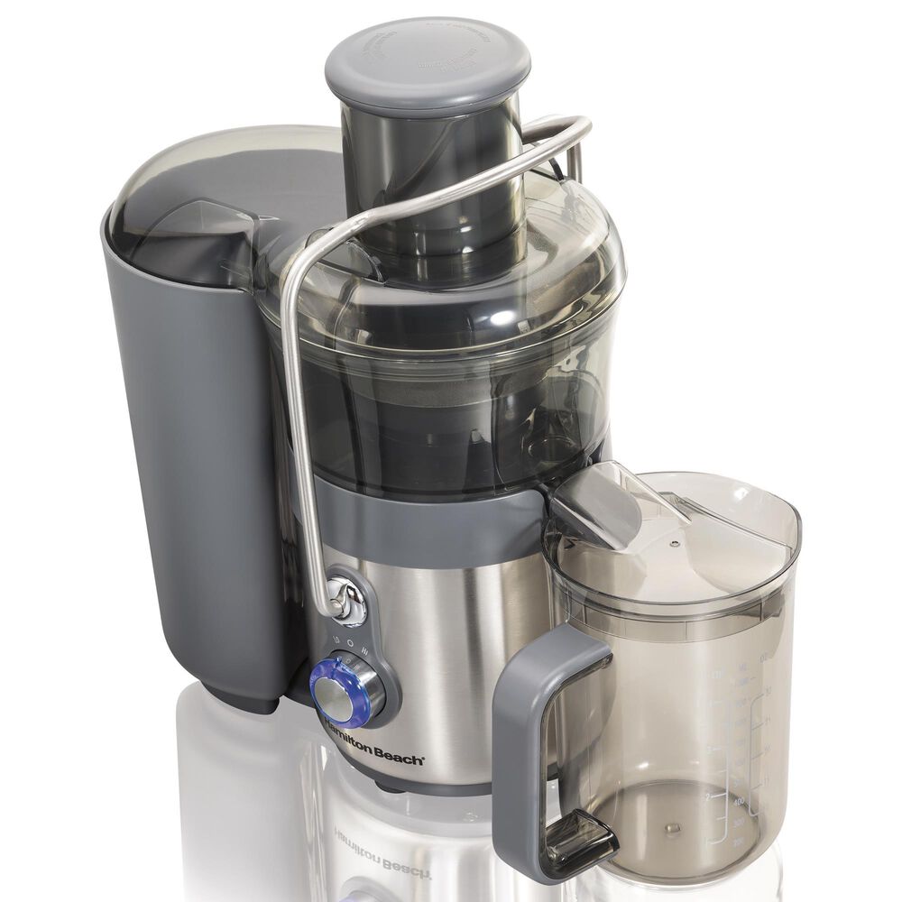 Hamilton Beach 2 Speeds Big Mouth Premium Juice Extractor in Gray and Silver, , large
