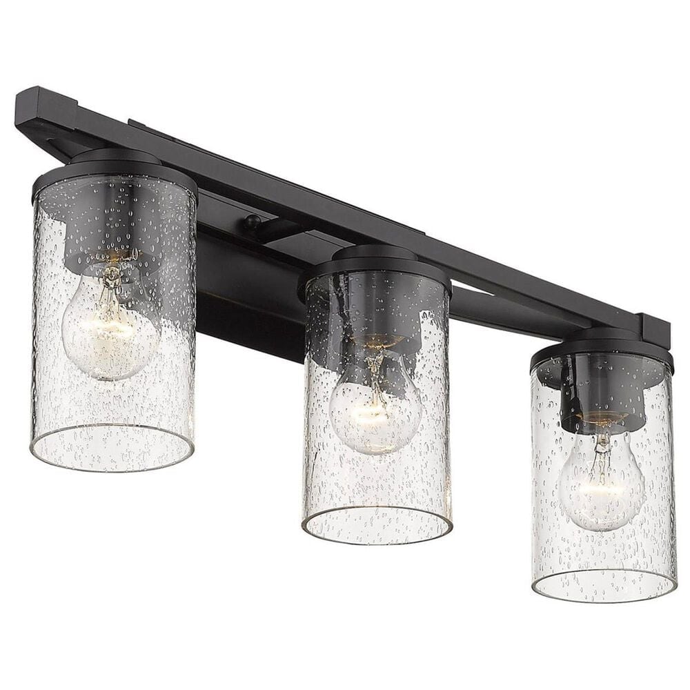 Golden Lighting Mercer 3-Light Bath Vanity in Matte Black, , large