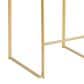 Lumisource Fuji High Back Counter Stool with White Faux Leather Cushion in Gold (Set of 2), , large