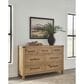 Millenium Ridgester California King Panel Bed with Dresser, Chest and Two Nightstands in Light Brown with USB Ports, , large