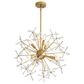 Golden Lighting Dandelion 6-Light Chandelier in Matte Gold, , large