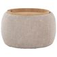 Lumisource Tray Storage Pouf in Light Brown, , large