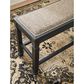 Ashley Tyler Creek Counter Height Bench in Grayish Brown, , large