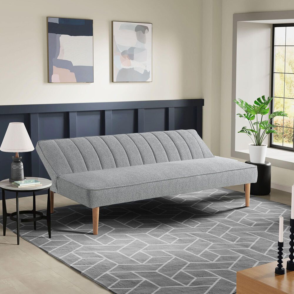 Lifestyle Solutions Salem Convertible Sofa in Light Gray, , large