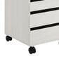 Valor Living Holly 4-Drawer Mobile Storage Cart in White Oak, , large