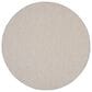 Nourison Courtyard Ivory and Silver 8" Round Indoor/Outdoor Area Rug, , large