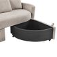 Lifestyle Solutions Beckett Stationary Storage Sofa in Taupe, , large
