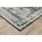 Oriental Weavers Gemini Distressed Floral 6"7" x 9"6" Charcoal Area Rug, , large