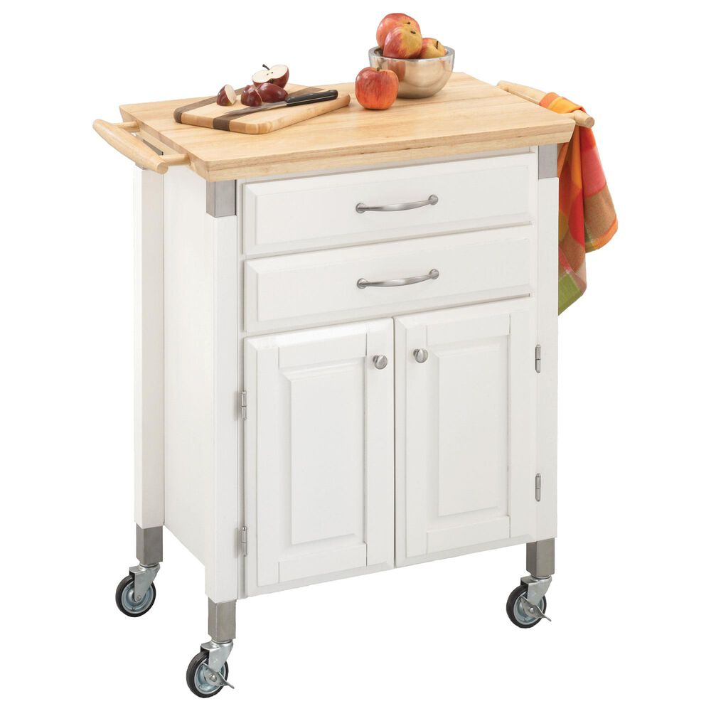Homestyles Dolly Madison Kitchen Cart in Off-White, , large