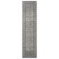 Safavieh Tulum 2" x 8" Dark Grey and Ivory Runner, , large