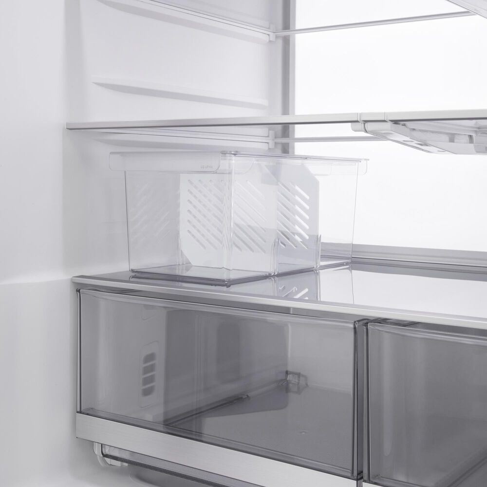 LG 28.6 Cu. Ft 4-Door French Door Refrigerator with Mirror Instaview in PrintProof Stainless Steel, , large