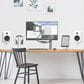Kanto 9" Universal Desktop Speaker Stand with Cable Management in White (Set of 2), , large