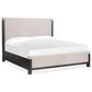 Nicolette Home Plum Creek 5 Piece King Panel Upholstered Bedroom Set in Ravenwood Black, , large