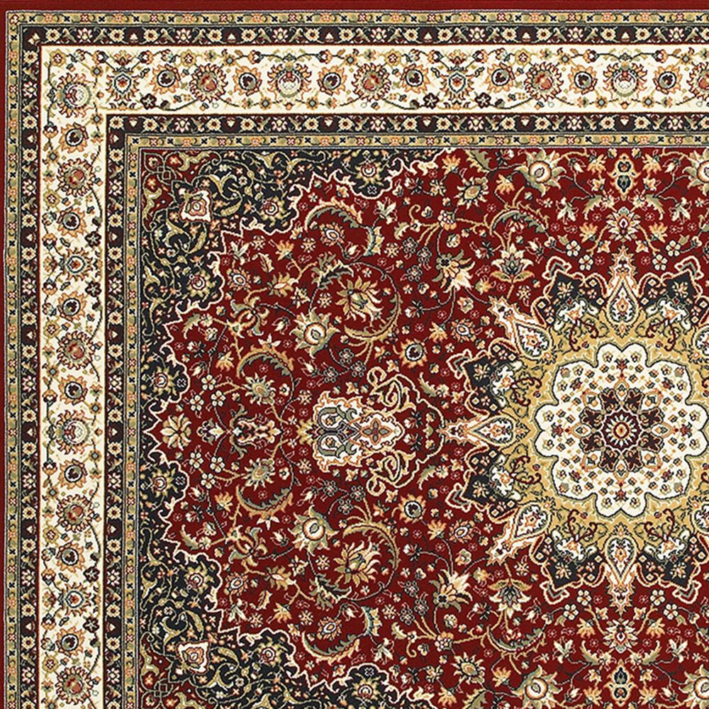 Oriental Weavers Kashan 119N1 7&#39;10&quot; x 10&#39;10&quot; Red Area Rug, , large