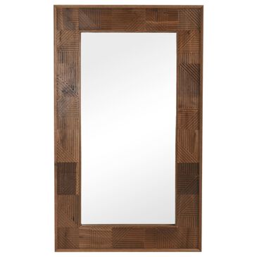 Classic Home Santa Rectangular Mirror in Oak, , large