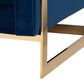 Baxton Studio Ambra Arm Chair in Navy Blue, , large