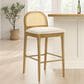 Armen Living Lucio Bar Height Stool in Amber Glow, , large