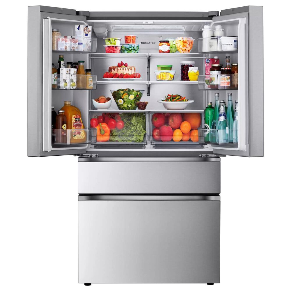 LG 25.5 Cu. Ft. 4-Door French Door Refrigerator in Stainless Steel, , large