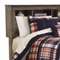 Ashley Trinell Twin Bookcase Bed in Replicated Oak Grain, , large