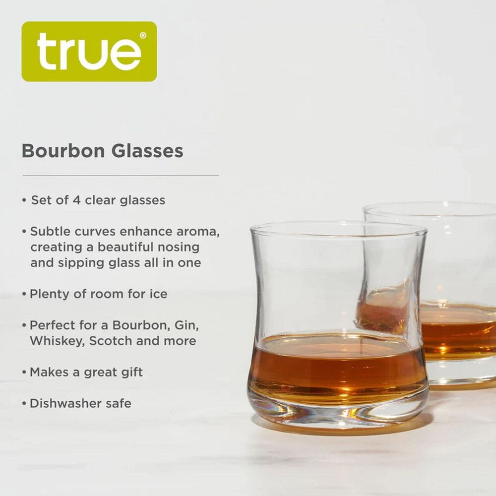 True Brands Bourbon Tasting Glasses in Clear &#40;Set of 4&#41;, , large