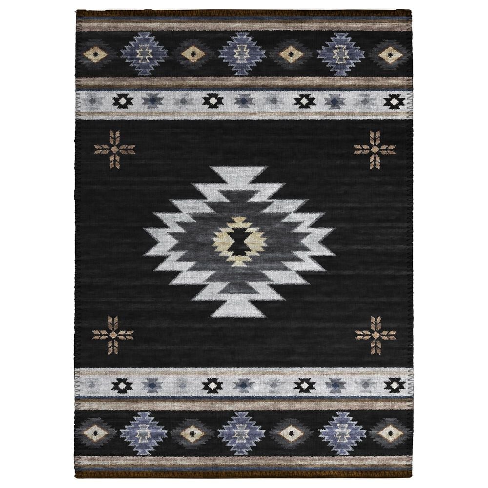Dalyn Rug Company Phoenix PH4 1"8" x 2"6" Black Indoor/Outdoor Area Rug, , large