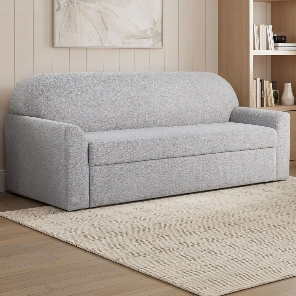 Lifestyle Solutions Willow Stationary Convertible Sofa in Light Gray, , large
