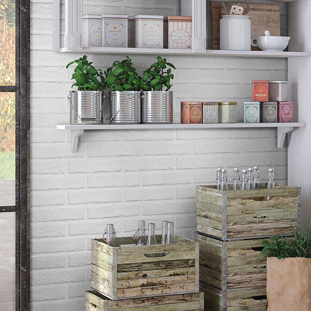 MS International Capella White Brick 2 1/3" x 10" Porcelain Tile, , large