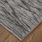 Feizy Sonora 2" x 3" Gray and Charcoal Area Rug, , large
