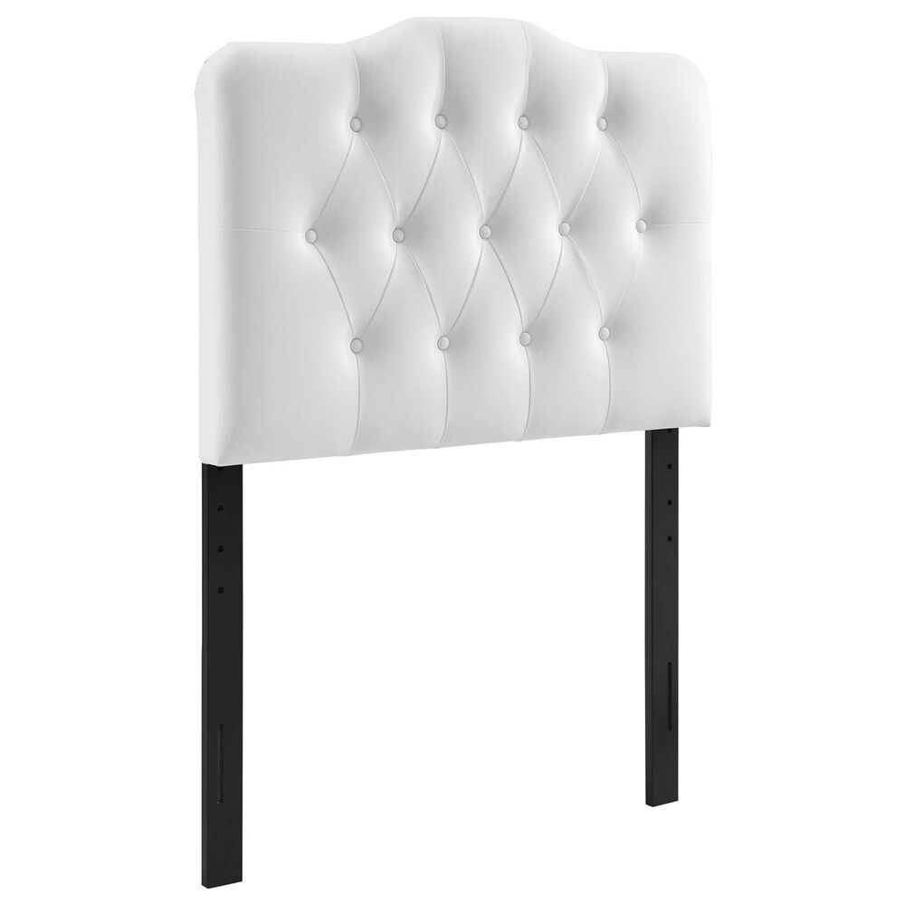Modway Annabel Upholstered Vinyl King Headboard in White, , large