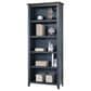 Wycliff Bay Fairmont 2-Piece Half Pedestal Desk with Bookcase Set in Dusty Blue and Natural, , large