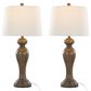 LumiSource Peppa Polyresin Table Lamp in Opal Grey (Set of 2), , large