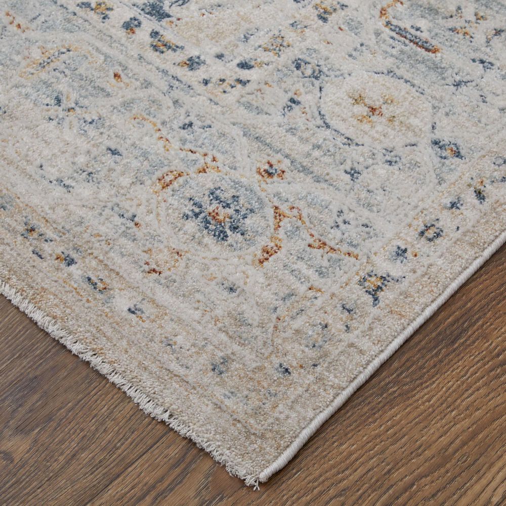 Feizy Pasha 39M5F 5&#39; x 7&#39;6&quot; Beige and Blue Area Rug, , large