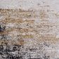 Surya Solar 7"6" x 11"2" Charcoal, Gray, Saffron and White Area Rug, , large