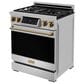 Thor Kitchen Gordon Ramsay 4.55 Cu. Ft. 30" Professional Liquid Propane Range with Bronze Handle Kit in Stainless Steel, , large