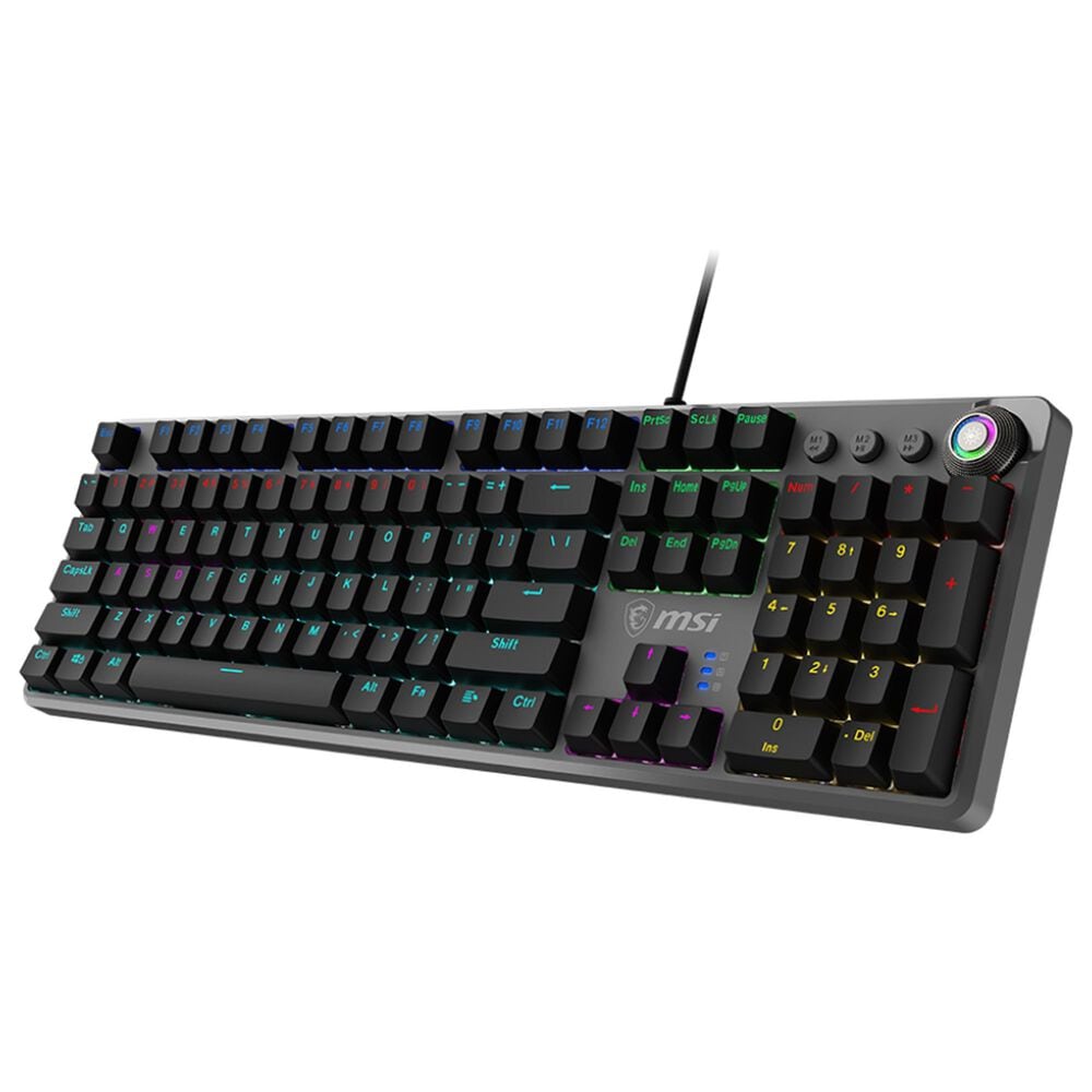 MSI Forge GK310 Red Switches Gaming Keyboard in Black, , large