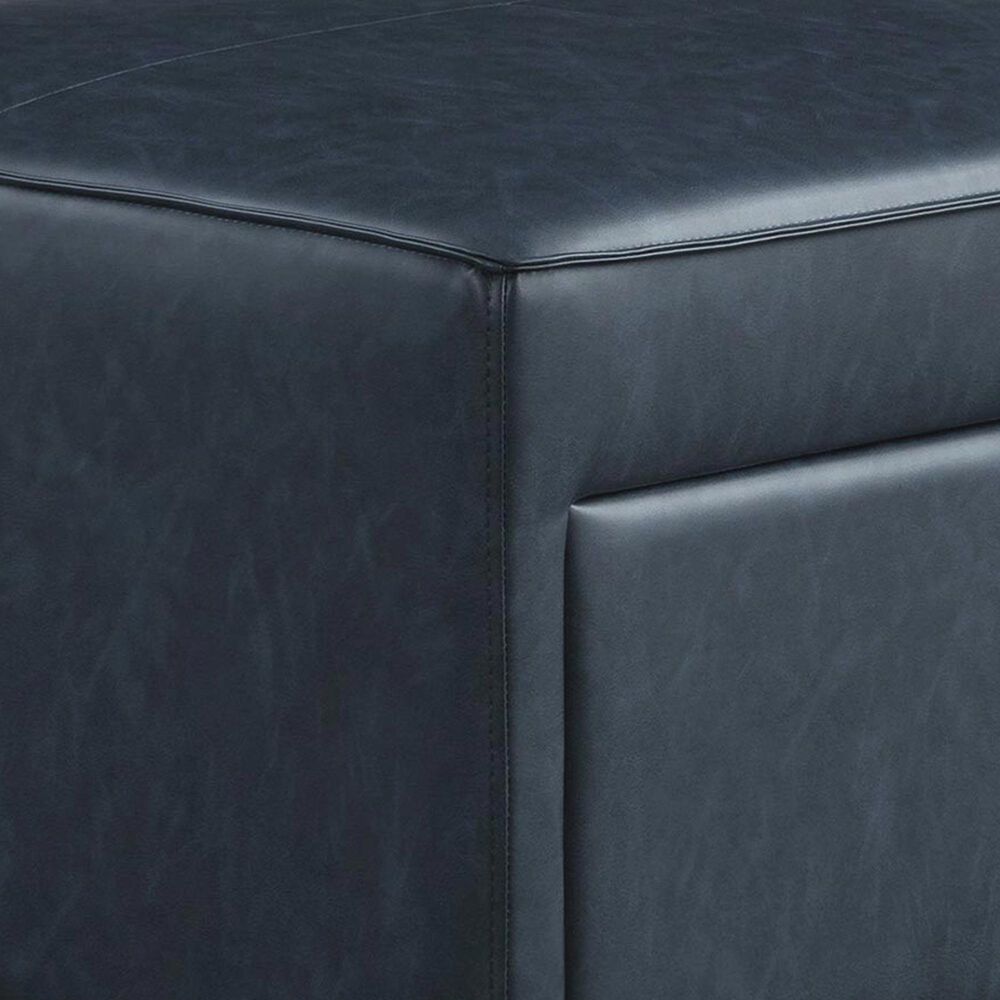 Lifestyle Solutions Hailey Storage Ottoman in Navy, , large