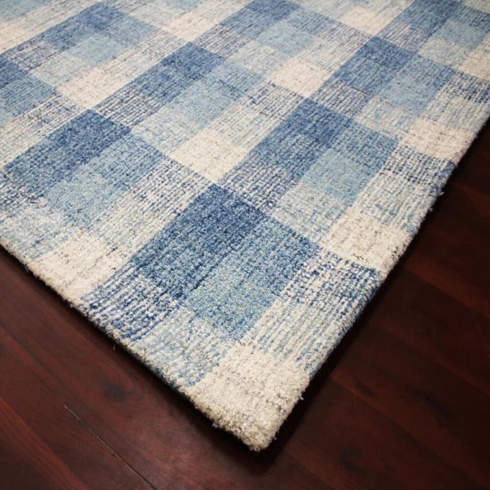 Amer Rugs Tartan 2&#39; x 3&#39; Blue Area Rug, , large