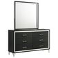 Coaster Tisdall and Lucia 4-Piece Queen Bedroom Set in Black and Chrome, , large