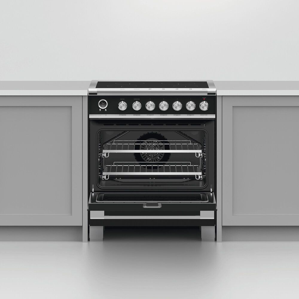 Fisher &amp; Paykel 30&quot; Classic Induction Range with 4 Burners in Black, , large
