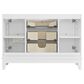 37B Kinsale 48" Single Bathroom Vanity Cabinet in Bright White with White Composite Stone Top and Backsplash, , large